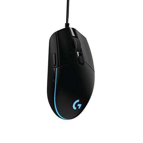 Logitech G203 Prodigy Ratón Gaming con cable, 8000 DPI, RGB LED Personalizable con 16,8 M Colores, Peso Reducido, 6 Botones Programables, Memoria Integrada, PC/Mac,G203 1ª Gen.,Negro
