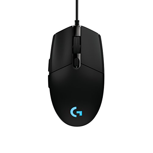 Logitech G203 Prodigy, Ratón óptico para Gaming con Cable, 8.000 dpi, LED Personalizable con 16,8 M Colores + G240 - Alfombrillas de ratón Gaming, 1 mm, Color Negro