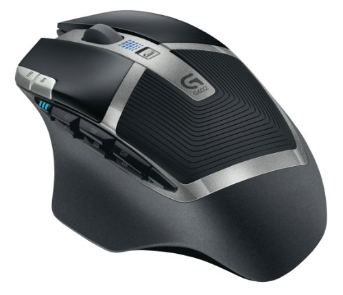 Logitech G602 Ratón Inalámbrico, 2,500 dpi, 11 Botones Programables, Batería de 250h, Memoría Integada, Compatible con PC/Mac, Versión Alemana,Negro
