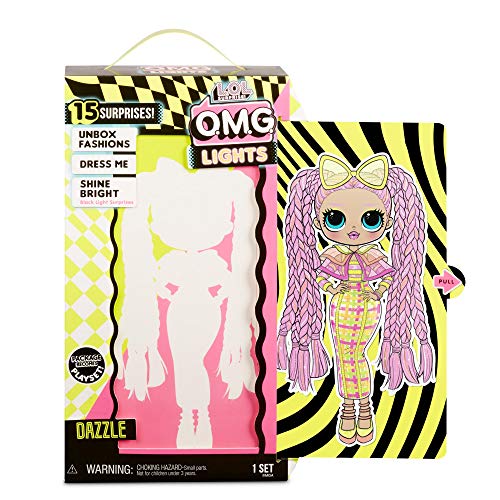 L.O.L. Surprise! Muñecas de Moda Coleccionables - con 15 Sorpresas, Ropa y Accesorios - Dazzle - Serie O.M.G. Lights
