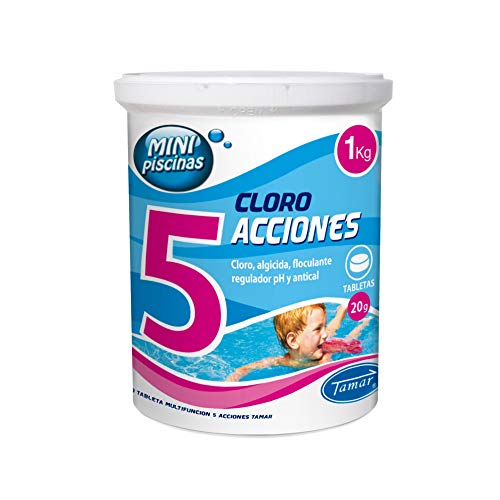 LOLAhome Cloro multifunción Especial Piscinas (1kg - Minitabletas 20gr 5 Funciones)