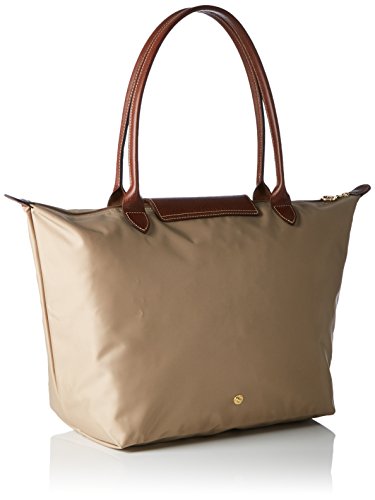 Longchamp - Bolsa de Sintético Mujer, color Beige, talla 19x30x31 cm (B x H x T)