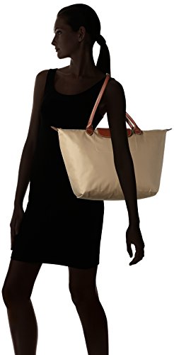 Longchamp - Bolsa de Sintético Mujer, color Beige, talla 19x30x31 cm (B x H x T)
