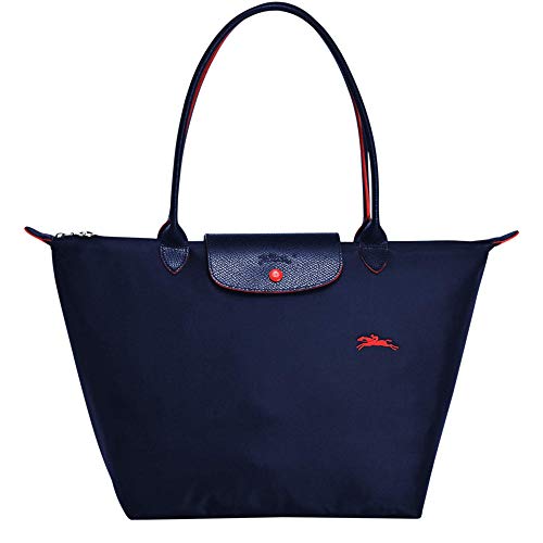 Longchamp Le Pliage Club - Bolso bandolera (tamaño grande), color azul marino