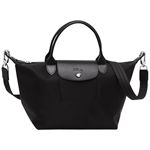 Longchamp Le Pliage Neo - Bolso de mano (tamaño pequeño), color negro