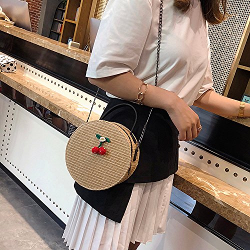 Longra bolso Crossbody de Las Mujeres de la Vendimia Bolsos Redondos del totalizador de la Armadura Simple del Hombro Mini Bolso
