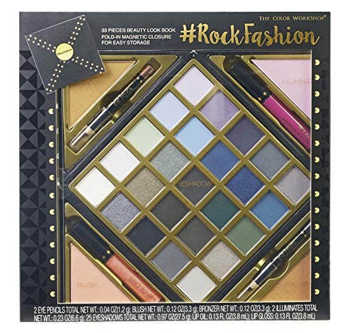 Look Book Palette Rock Fashion - The Color Workshop - Paleta de Maquillaje Profesional Plegable - Tamaño Perfecto para Llevarlo en un Bolso Mediano o Grande y Estar Siempre Perfecta