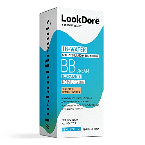 Lookdoré IB+Water BB Cream 50ml | 2 en 1 Base de Maquillaje y Crema Hidratante Facial | Unifica el tono y elimina manchas
