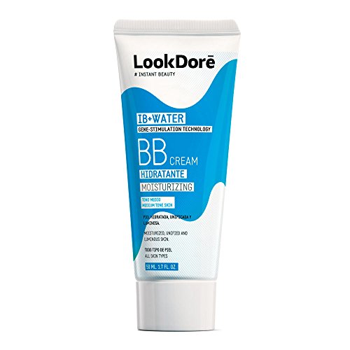 Lookdoré IB+Water BB Cream 50ml | 2 en 1 Base de Maquillaje y Crema Hidratante Facial | Unifica el tono y elimina manchas