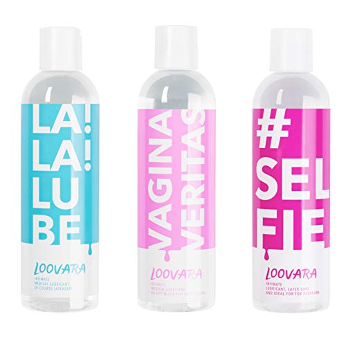 Loovara pack ahorro La Veritas of Lube | pack económico de 3, gel lubricante hidratante | ingredientes hidratantes y naturales | para juegos eróticos, el sexo o con juguetes sexuales