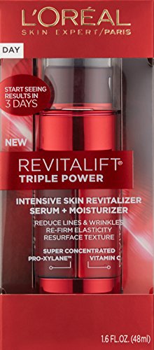 L'Oreal New Revitalift Triple Power Intensive Skin Revitalizer Serum + Moisturizer 48ml
