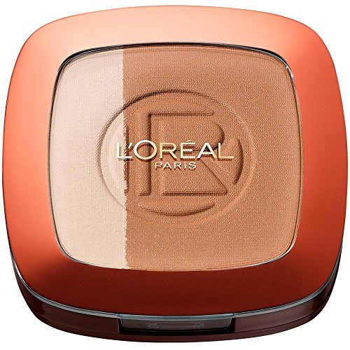 L'Oréal Paris Contour Dúo Glam Bronze - Polvos Bronceadores e Iluminador, Tono 101 Blonde Harmony