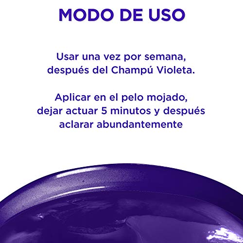 L'Oreal Paris Elvive Color Vive - Mascarilla Intensiva Violeta Matizadora para Pelo con Bases Oscuras con Mechas o Decoloradas - 1 Unidad de 250 ml