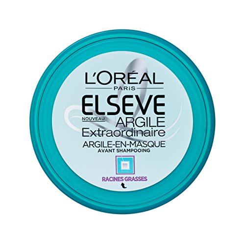 L'Oréal Paris Elvive extraordinario ante mascarilla de arcilla Champú para cabello graso 150 ml Juego de 2