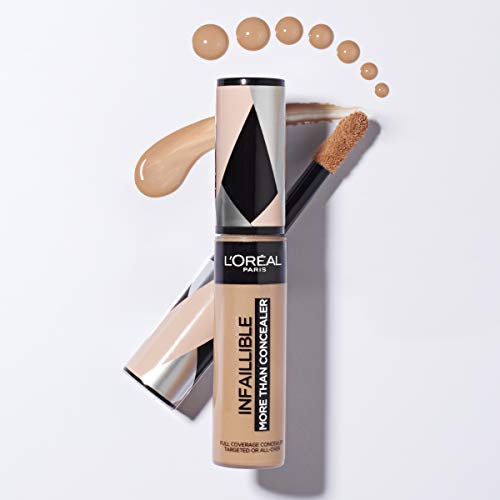 L'Oreal Paris Infalible More Than Concealer, Corrector Cobertura Completa, Tono 337 Almond/Amande - 11 ml