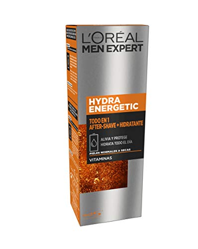 L'Oréal Paris Men Expert - Todo en 1, After shave, Crema hidratante Hydra Energetic para Hombres, 75 ml