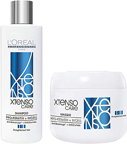 L'Oreal Professional X-tenso Care Straight Shampoo 230 mL & Masque 200 mL Combo Pack