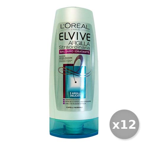 Loreal Set 12 Elvive Acondicionador Arcilla Extraordinaria Normales 200 ml Productos Cabello Multicolor Único