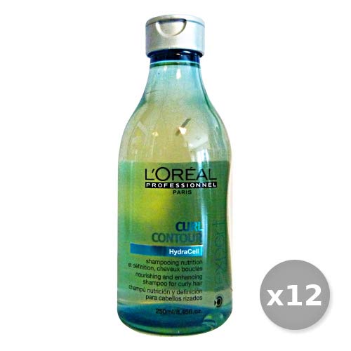 Loreal Set 12 Profesional Champú Curl Contour Ricci 250 ml Productos para Cabello Único