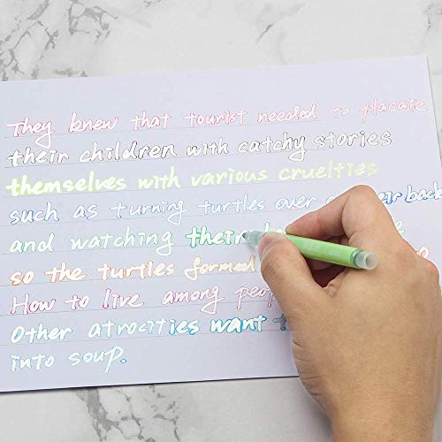 Los bolígrafos de contorno, 8 colores Outline Pen, bolígrafos de contorno de doble línea, tarjeta de regalo, bolígrafos de dibujo para felicitaciones de cumpleaños, escribir en cuadernos