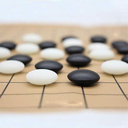 Los chinos van Estrategia Juego de mesa chino Go Set Con Bambú Junta And Go Incluye cuencos y Piedras 2 Player Classic for niños y adultos Go (color, tamaño: un tamaño), Tamaño: Un tamaño, color: Como