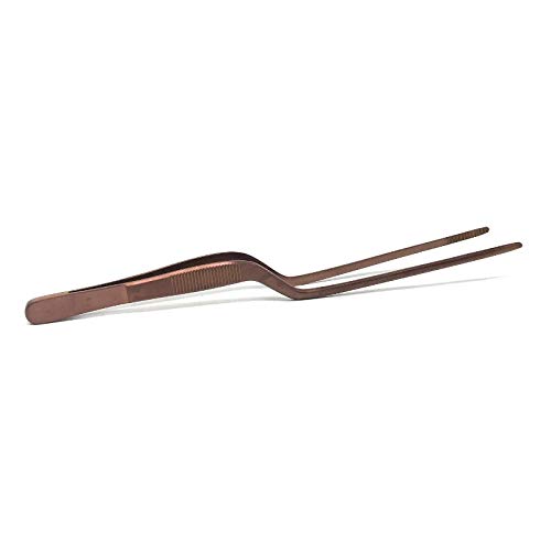 los utensilios del chef Pinza de emplatar Cobre