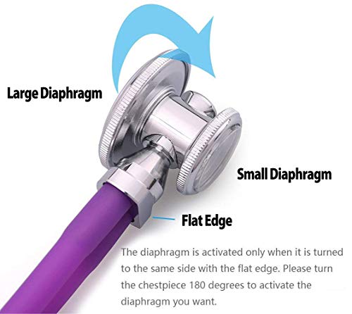 LotFancy Esfigmomanómetro Aneroide Profesional con Dual Estetoscopios, Tensiometro Monitor Manual de Presión Arterial Manual, Adulto Manguito 25-40.6cm con Bolsa de Almacenamiento