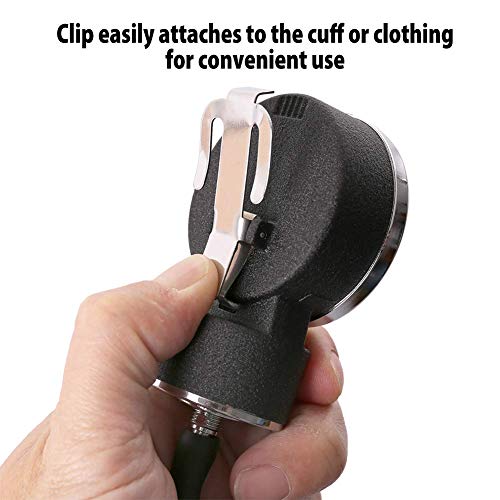 LotFancy Esfigmomanómetro Aneroide Profesional con Estetoscopio, Tensiómetro de Brazo Manual con Estuche de Cremallera, Un Buen Ayudante para Monitor la Presión Arterial, Tamaño Adulto (25.4-40cm)