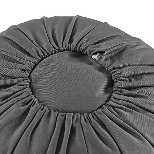 Lotuscrafts Cojin Meditacion Yoga Lotus - Altura 20 cm - Relleno con Cáscaras de Espelta - Cubierta en Algodon Lavable - Cojin Suelo Redondo - Cojin Yoga - Meditation Cushion - Certificado Gots