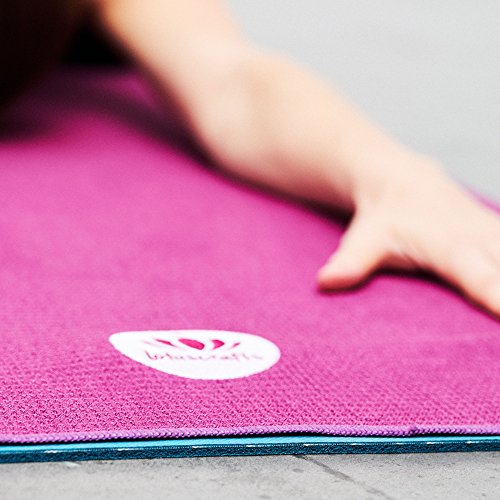 Lotuscrafts Toalla Yoga Antideslizante Grip - Antideslizante y de Secado Rápido - Manta Yoga Antideslizante - Toalla Microfibra Deporte - Toalla de Yoga para Hot Yoga [183 x 61 cm]