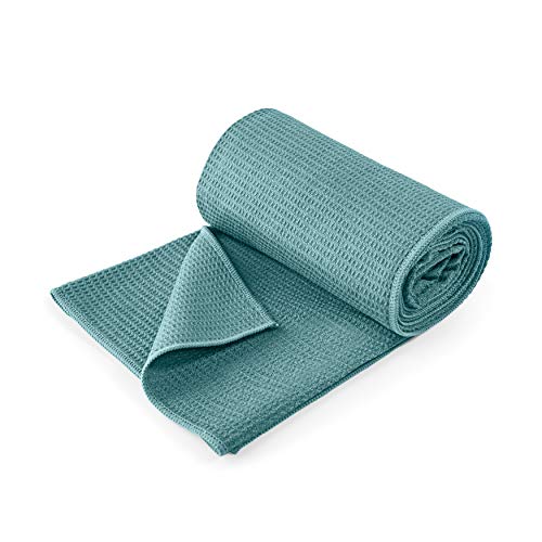 Lotuscrafts Toalla Yoga Antideslizante Grip - Antideslizante y de Secado Rápido - Manta Yoga Antideslizante - Toalla Microfibra Deporte - Toalla de Yoga para Hot Yoga [183 x 61 cm]