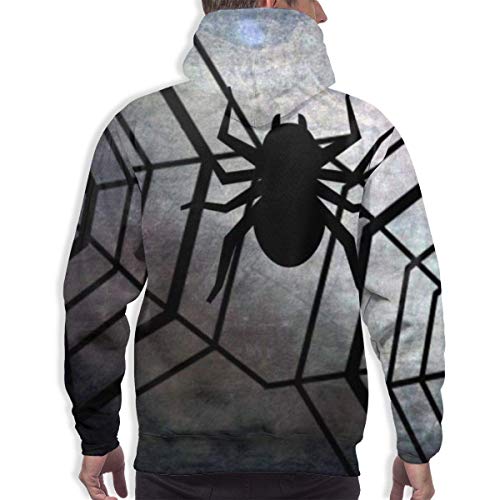 Love girl Halloween Spider Web 3 Sudadera con Capucha con Estampado Digital 3D Realista para Hombre