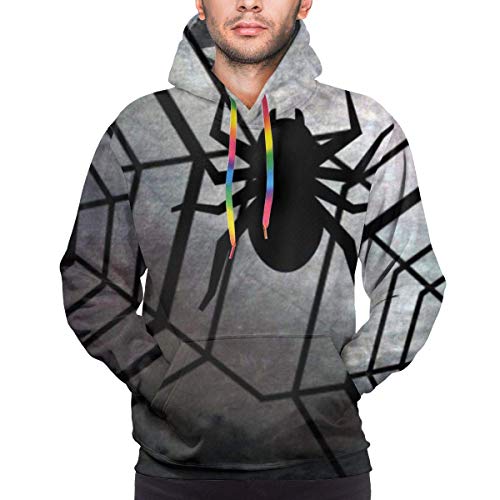 Love girl Halloween Spider Web 3 Sudadera con Capucha con Estampado Digital 3D Realista para Hombre