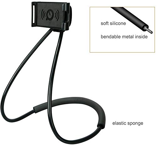 Love Planet - Soporte para teléfono móvil inteligente, rotación de 360 grados para colgar en el cuello, soporte para teléfono móvil, soporte flexible y perezoso para múltiples funciones