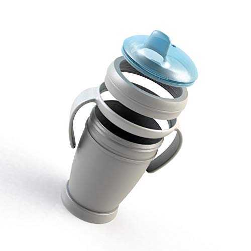 LOVI Mi Taza Antigoteo de Bebé | Vaso de Aprendizaje Antiderrames | 210 ml | 9+ Months | Beber sin Derramar | Sin BPA | Boquilla de Silicona Suave | Fácil de Limpiar| Rosa