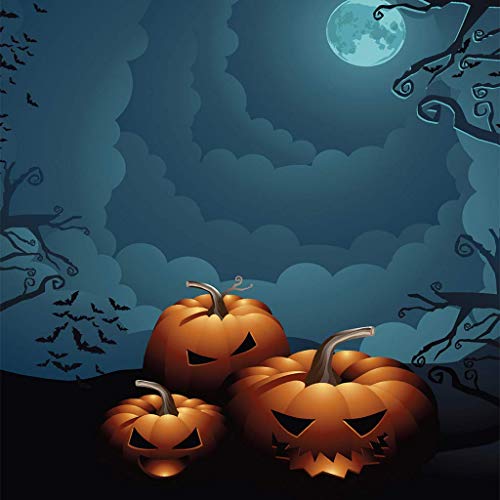 LQH 6pcs / Set de Halloween de la Luna de la Escalera Principal de la Calabaza Pegatina extraíble Etiqueta de la Escalera