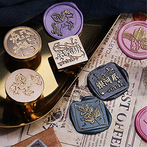 LQH Más de 500 Patrones del Sello del Sello de Madera Retro Sello Kits de Cabeza de Cobre-Series de Halloween (Size : WS14)