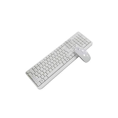 LQH Teclado inalámbrico, Teclado inalámbrico y ratón, Teclado inalámbrico de Juegos, Teclado inalámbrico Combo de ratón, Diseño Delgado, Ligero y Ultra Thin Teclado inalámbrico