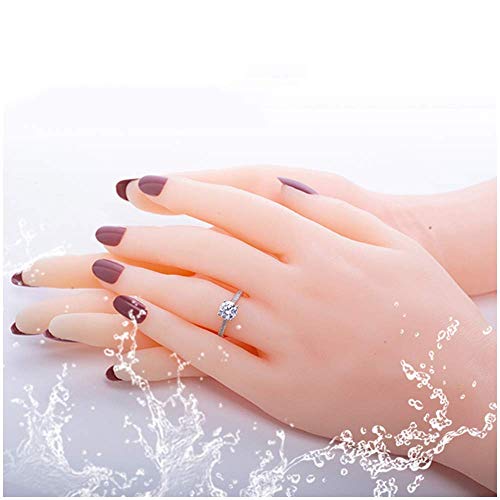 LSHUNYDE 1 Par de Maniquí de Mano de Silicona para Mujer, Modelo de Exhibición de Pulsera de Anillo de Reloj Falso