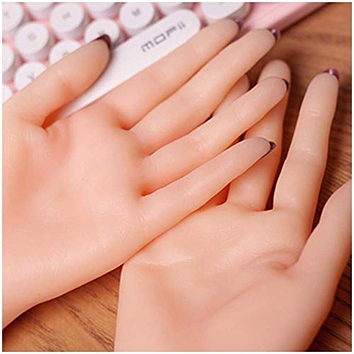 LSHUNYDE 1 Par de Maniquí de Mano de Silicona para Mujer, Modelo de Exhibición de Pulsera de Anillo de Reloj Falso