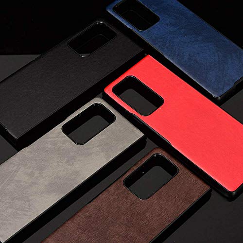 Luckyall Estuche rígido híbrido de Cuero PU para PC 2 en 1 para Samsung Galaxy Z Fold 2 5G, patrón de Pantorrilla Retro Car Line Estuche para teléfono de Cuero Dos en uno con Ranura (Negro)