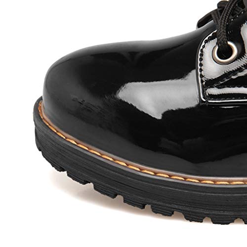 Luckycat Botas Militares para Mujer Botas Altas para Mujer Botas para Mujer De Cuero Planos Largo Botas Altas Las Rodillas Alto Otoño Cremallera Zapatos De Mujer Moda Cómodos