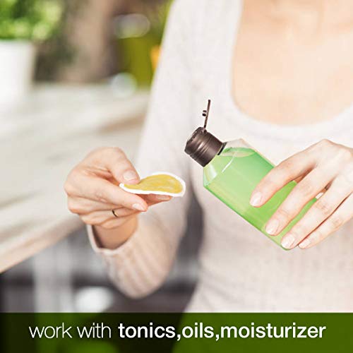 Luckyfine 16pcs Discos Desmaquillantes Reutilizables de Bambú y Algodón, Almohadillas Desmaquillantes Zero Weste, Almohadillas Cosméticas de Maquillaje, Discos Desmaquillantes Con Bolsa de Lavado