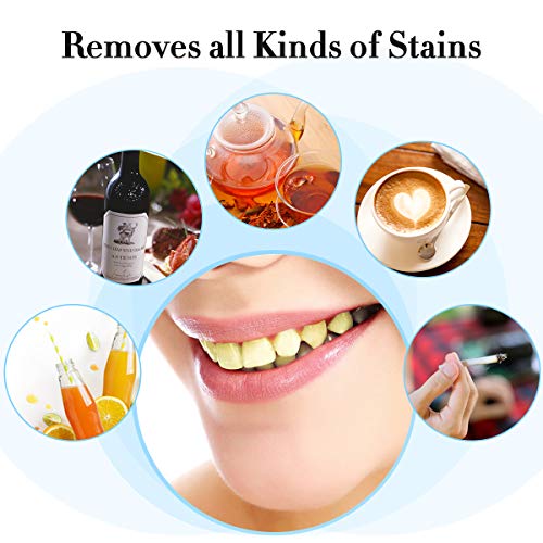 Luckyfine Kit de Blanqueamiento Dental Profesional,Blanqueador de Dientes-Fórmula Suave,Sin Peróxido de Hidrógeno,Apto para Dientes Sensibles-2x15ML Gel, 1x Luz LED