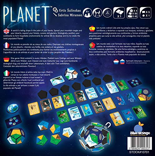 Lúdilo- Planet niños, Educativo, cooperativo, Piezas magneticas, Desarrollo Habilidades cognitivas, Juegos de Mesa, Familia, Color Azul (Blue Orange Games 10701)