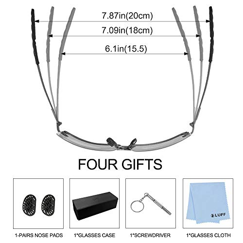 LUFF Classic HD polarizado Gafas de sol para hombre y mujer UV400 Protección anti-Blu-ray Conducción Viaje al aire libre