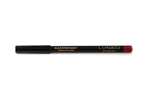 LUNACI Barcelona lapiz de labios en 6 Colores Lipliner Perfilador de Labios, Larga Duración Con Vitamina E (Color: Raspberry), Smooth and Precision Pearl LipLiner