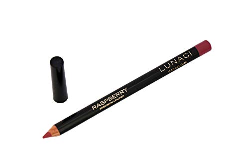 LUNACI Barcelona lapiz de labios en 6 Colores Lipliner Perfilador de Labios, Larga Duración Con Vitamina E (Color: Raspberry), Smooth and Precision Pearl LipLiner