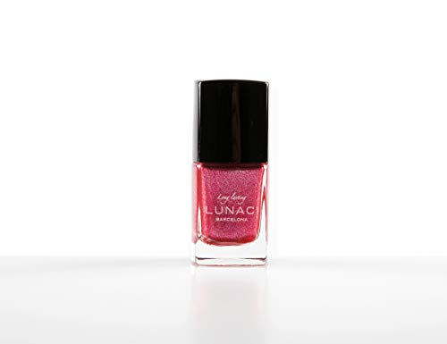 LUNACI Laca de Uñas, Esmalte de Uñas Resplandecer Secado Ultra Rápido, Larga Duración, Sin Tolueno 13ml (Tone:15 / Glitter Hot Pink)