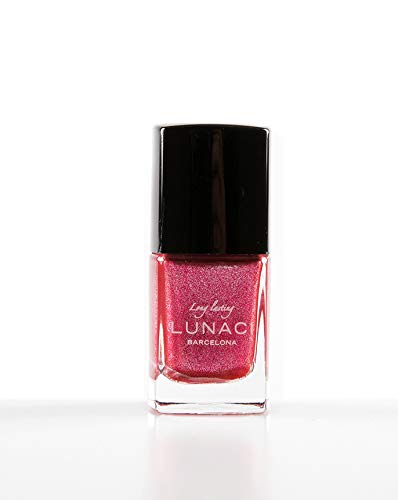 LUNACI Laca de Uñas, Esmalte de Uñas Resplandecer Secado Ultra Rápido, Larga Duración, Sin Tolueno 13ml (Tone:15 / Glitter Hot Pink)